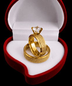 Anillos para pareja Baño de Oro Referencia 002