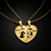 Collares para pareja en Baño de Oro - Referencia 002 js col par bor 002
