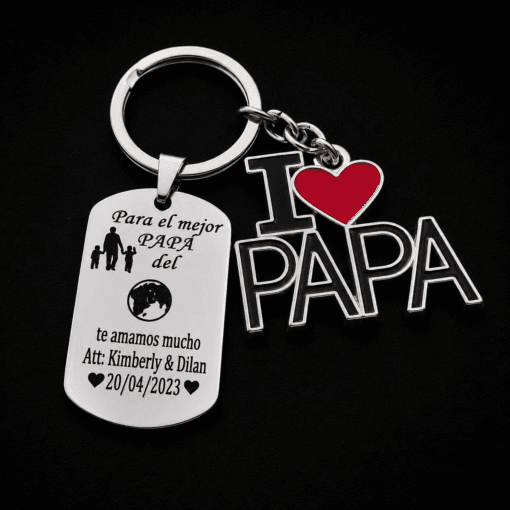 Llavero personalizado de 1 dije - Referencia 010 - Jefer Store