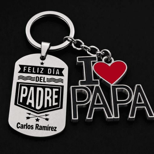 Llavero personalizado de 1 dije - Referencia 012 - Jefer Store