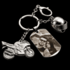 Llavero personalizado de 2 dijes - Referencia 001 js lla 2dij 001