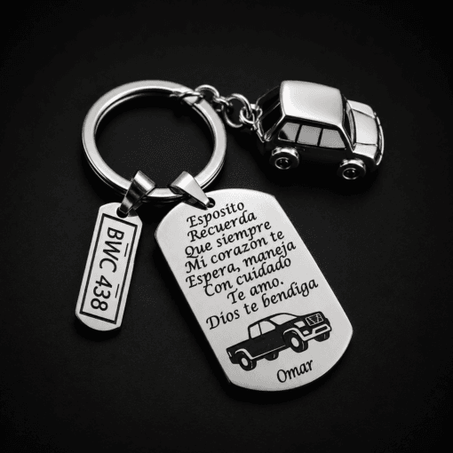Llavero personalizado de 2 dijes - Referencia 003 - Jefer Store