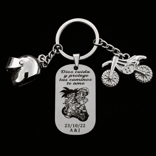 Llavero personalizado de 2 dijes - Referencia 008 - Jefer Store
