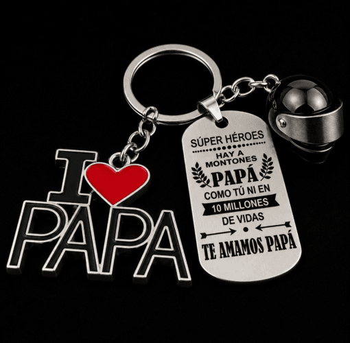 Llavero personalizado de 2 dijes - Referencia 010 - Jefer Store
