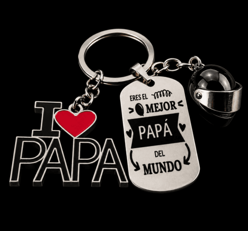 Llavero personalizado de 2 dijes - Referencia 011 - Jefer Store