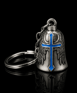 Campana Biker con Dije Cruz Negra Referencia 002 – Joyería Jefer Store